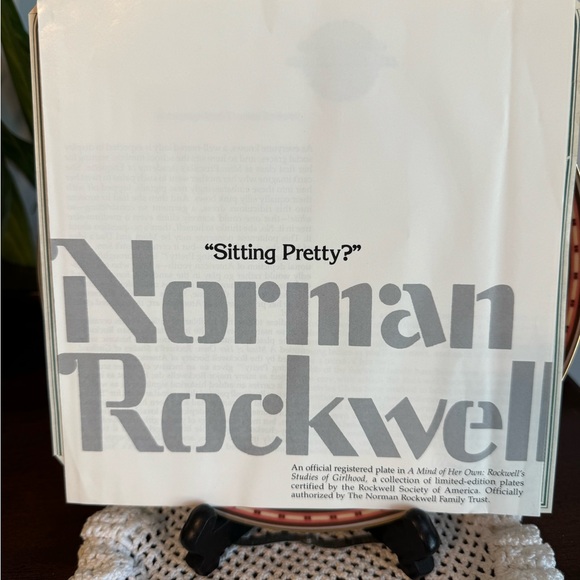 NORMAN “SITTING PRETTY?” PLATE 1986 KNOWLES CHINA - Picture 8 of 10